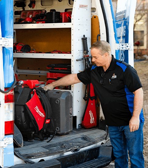Stocked Acts of Service Plumbing service van