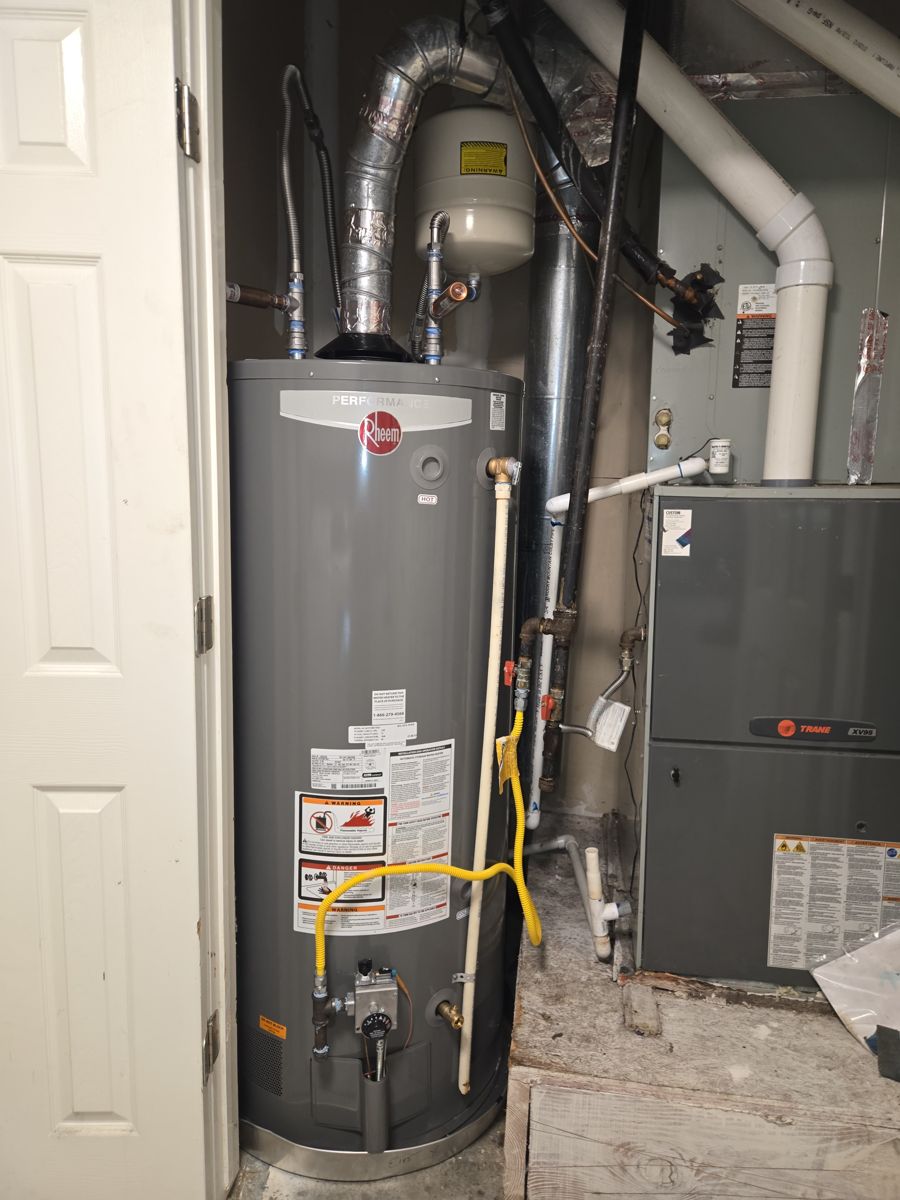 After the repair: 75-Gallon Gas Water Heater Replacement in Broken Arrow, finished work by Acts of Service Plumbing