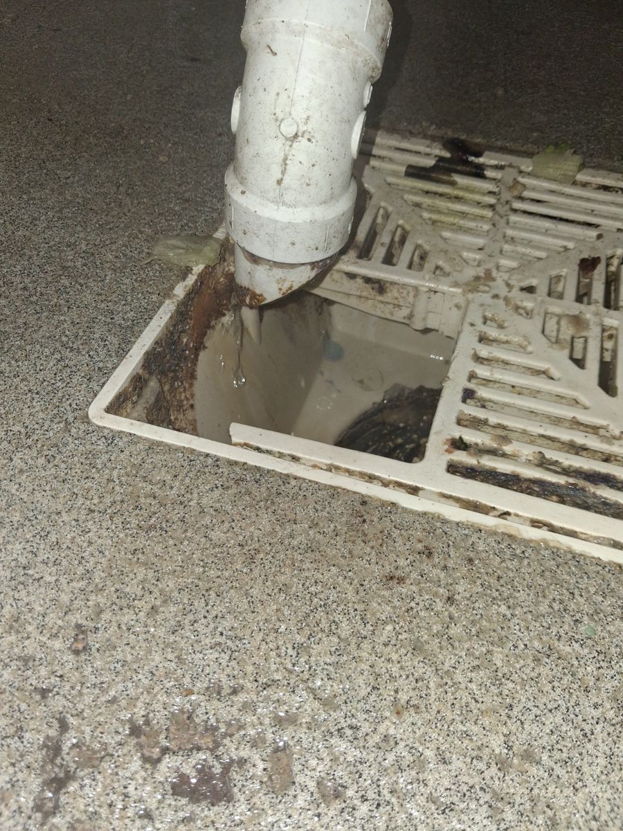 Before the repair: Prep Sink Basket Strainer Replacement in Tulsa, photographed on the job by Acts of Service Plumbing