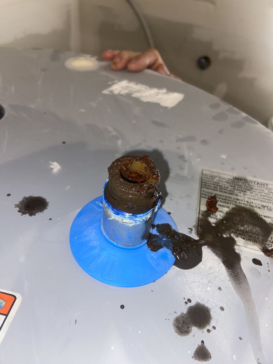 Before the repair: Electric Water Heater Installation in Skiatook, photographed on the job by Acts of Service Plumbing