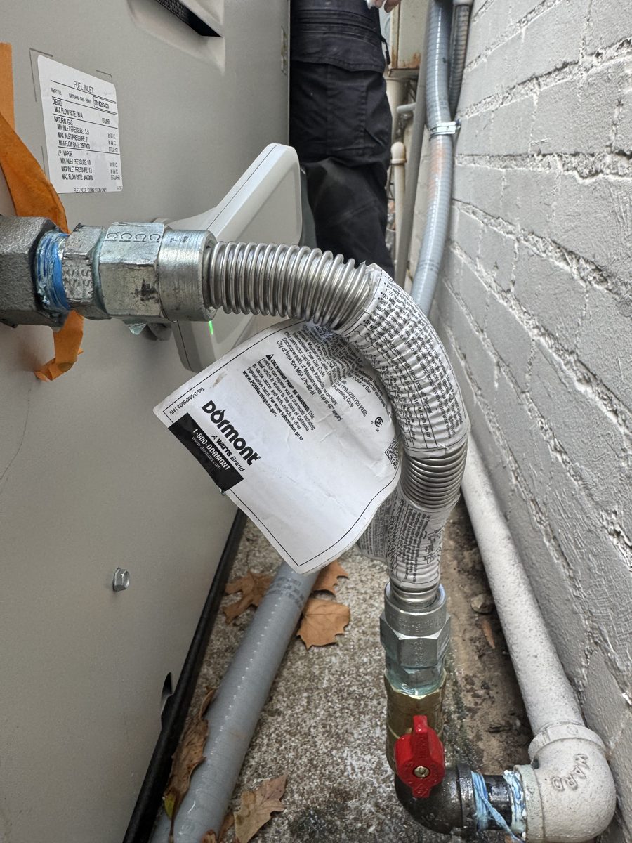 After the repair: Generator Gas Line Hookup in Tulsa, finished work by Acts of Service Plumbing