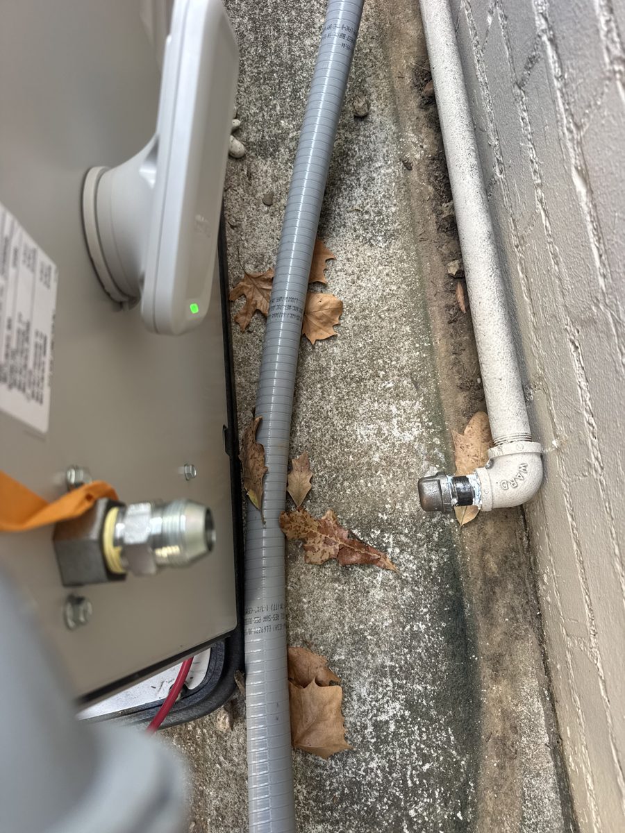 Before the repair: Generator Gas Line Hookup in Tulsa, photographed on the job by Acts of Service Plumbing