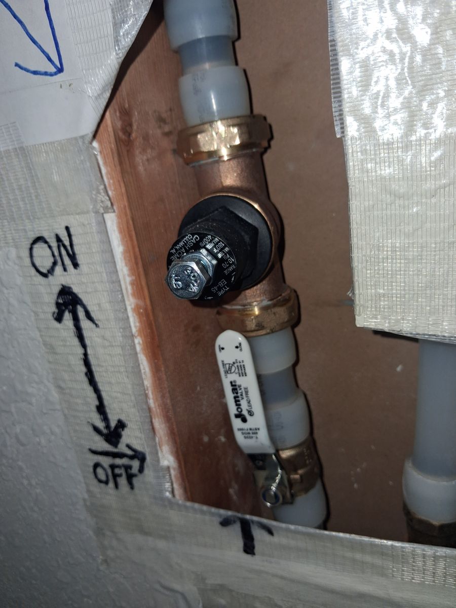 After the repair: PRV Replacement and Pressure Adjustment in Broken Arrow, finished work by Acts of Service Plumbing