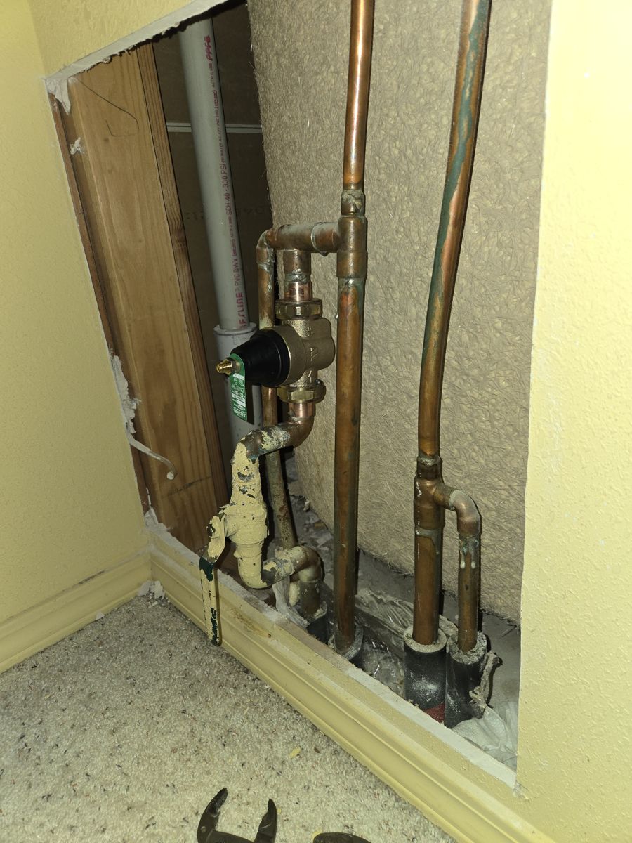 After the repair: Replacing a Water Pressure Reducing Valve in Broken Arrow, finished work by Acts of Service Plumbing