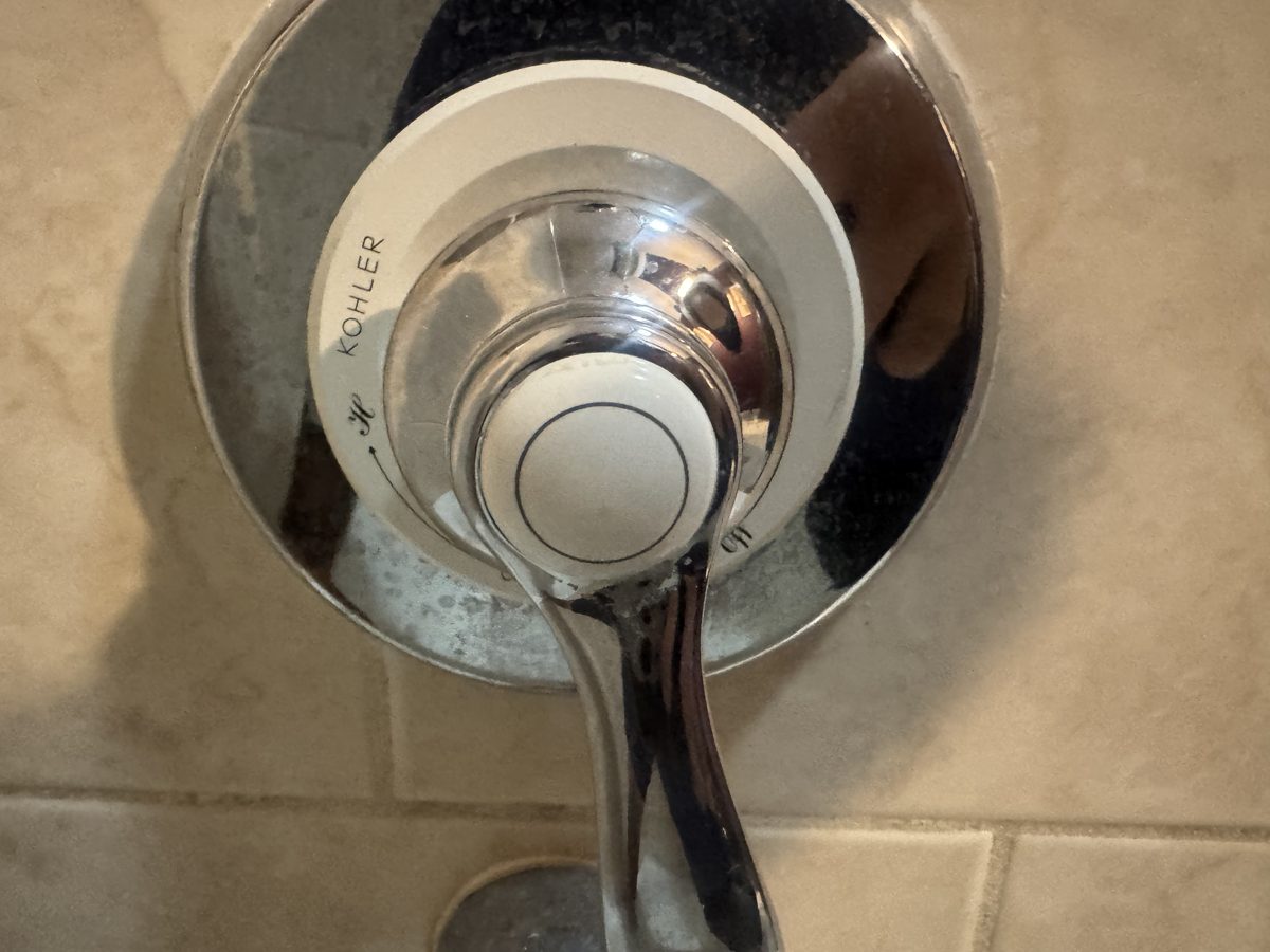 Before the repair: Tub and Shower Valve Replacement in Broken Arrow, photographed on the job by Acts of Service Plumbing