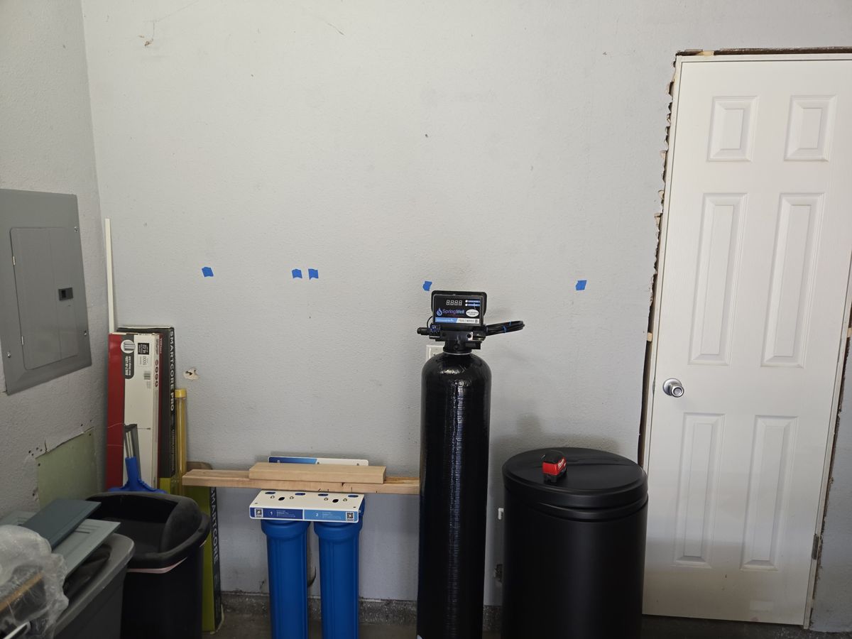 After the repair: Water Filtration and Softener Setup in Coweta, finished work by Acts of Service Plumbing