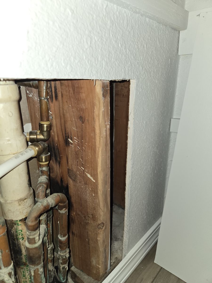 Before the repair: Water Filtration and Softener Setup in Coweta, photographed on the job by Acts of Service Plumbing